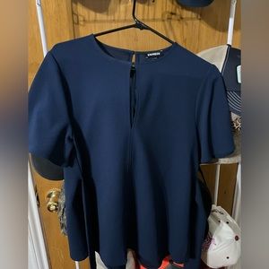 Navy blouse